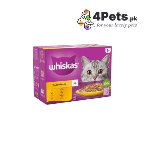 Whiskas Poultry Feast Pouches - 85gm	