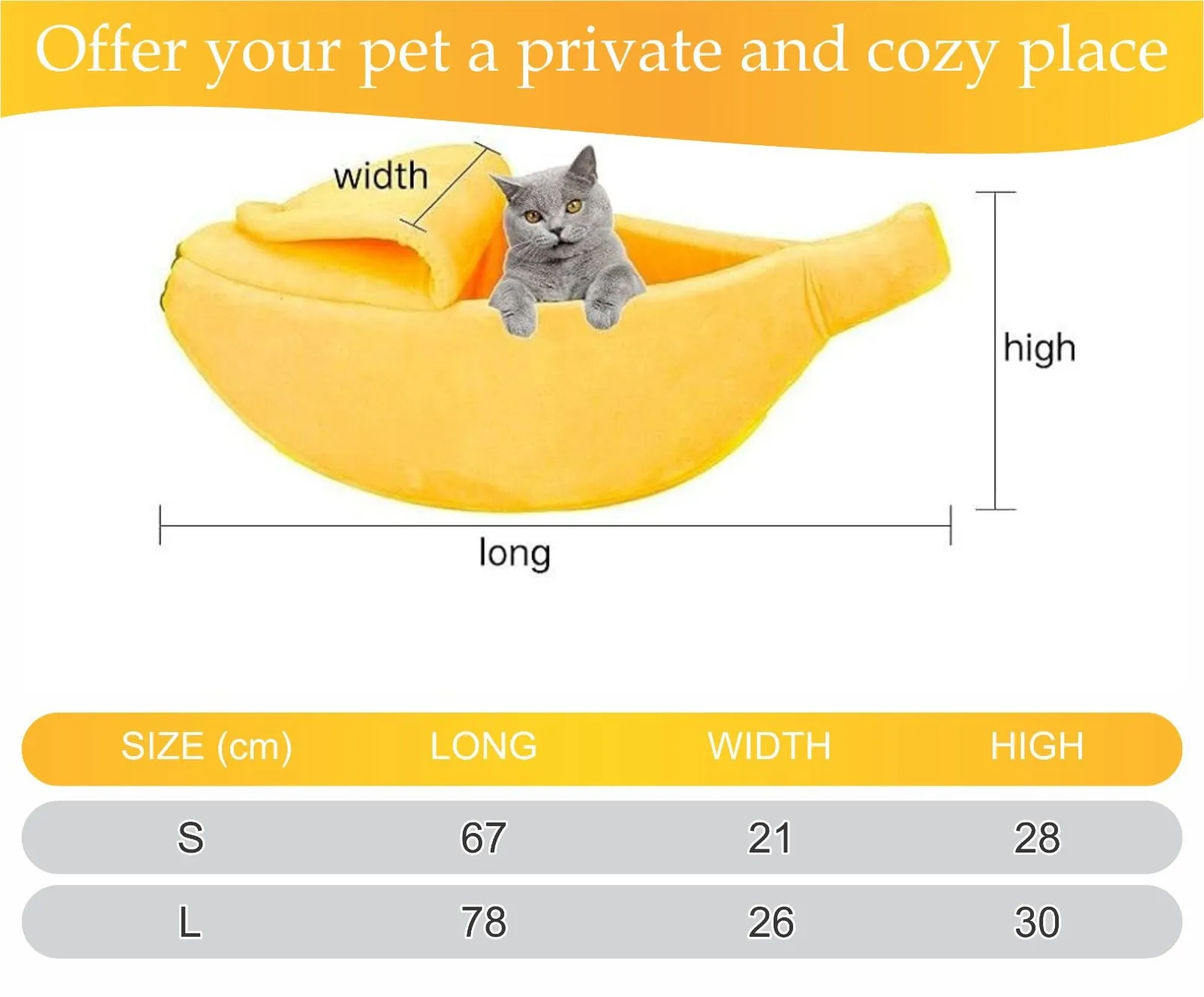 Banana Cat House Cum Bed