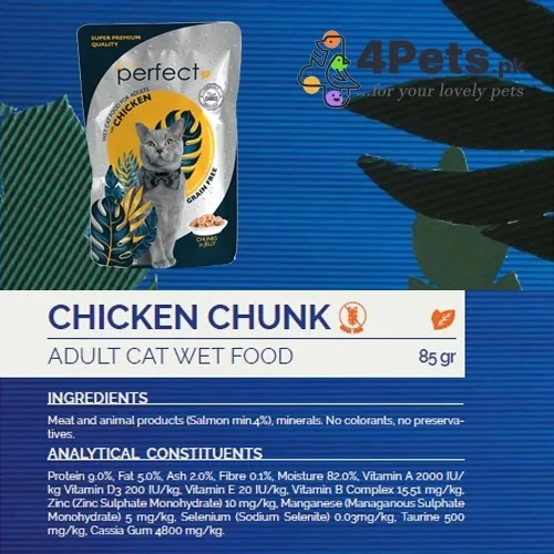 Perfect Cat Chunk With Chicken In Jelly Pouch