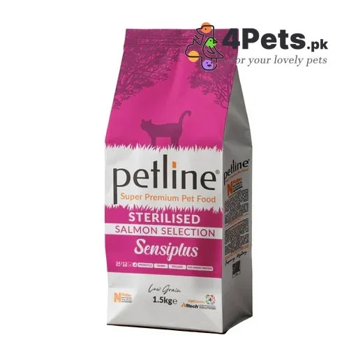 Best Price PETLINE SUPER PREMIUM STERILISED CAT FOOD SALMON SELECTION