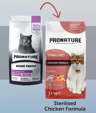 Pronature Sterlised Chicken Formula Cat Food 1.5kg